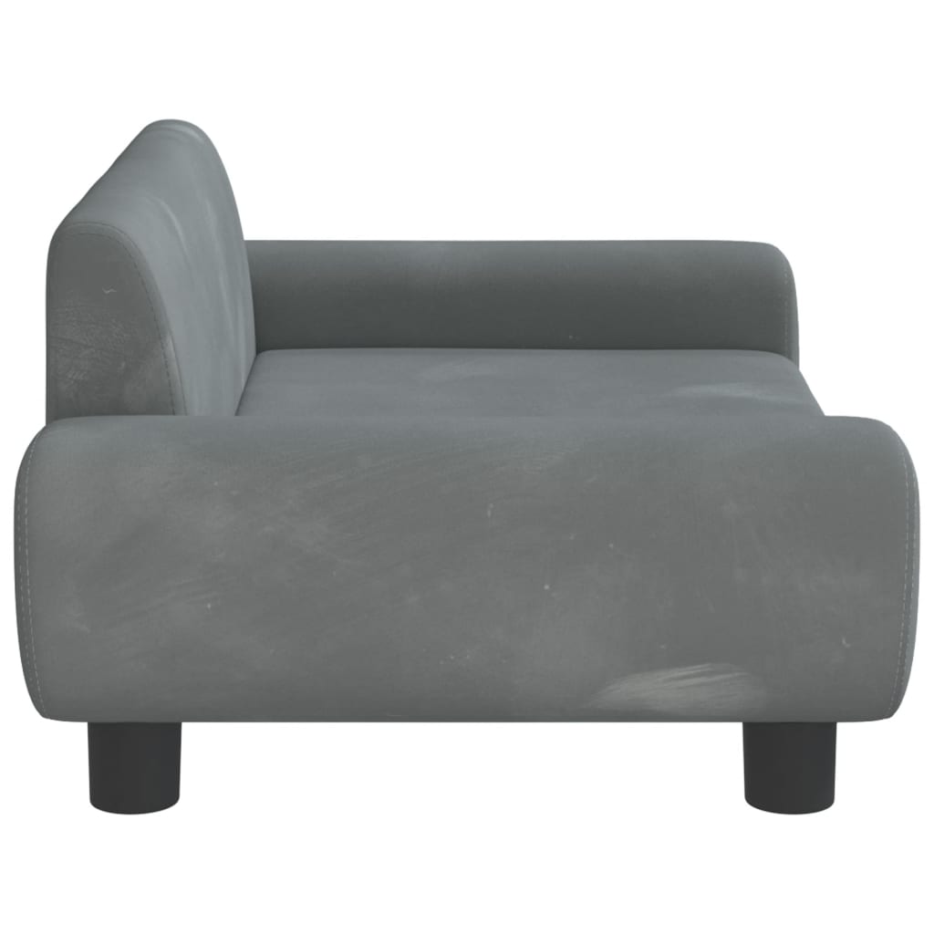 Kindersofa Samt 100x54x33 cm und 70x45x33 cm - Verschiedene Farben verfügbar - Yekta