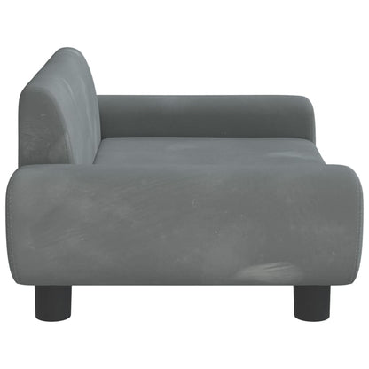 Kindersofa Samt 100x54x33 cm und 70x45x33 cm - Verschiedene Farben verfügbar - Yekta