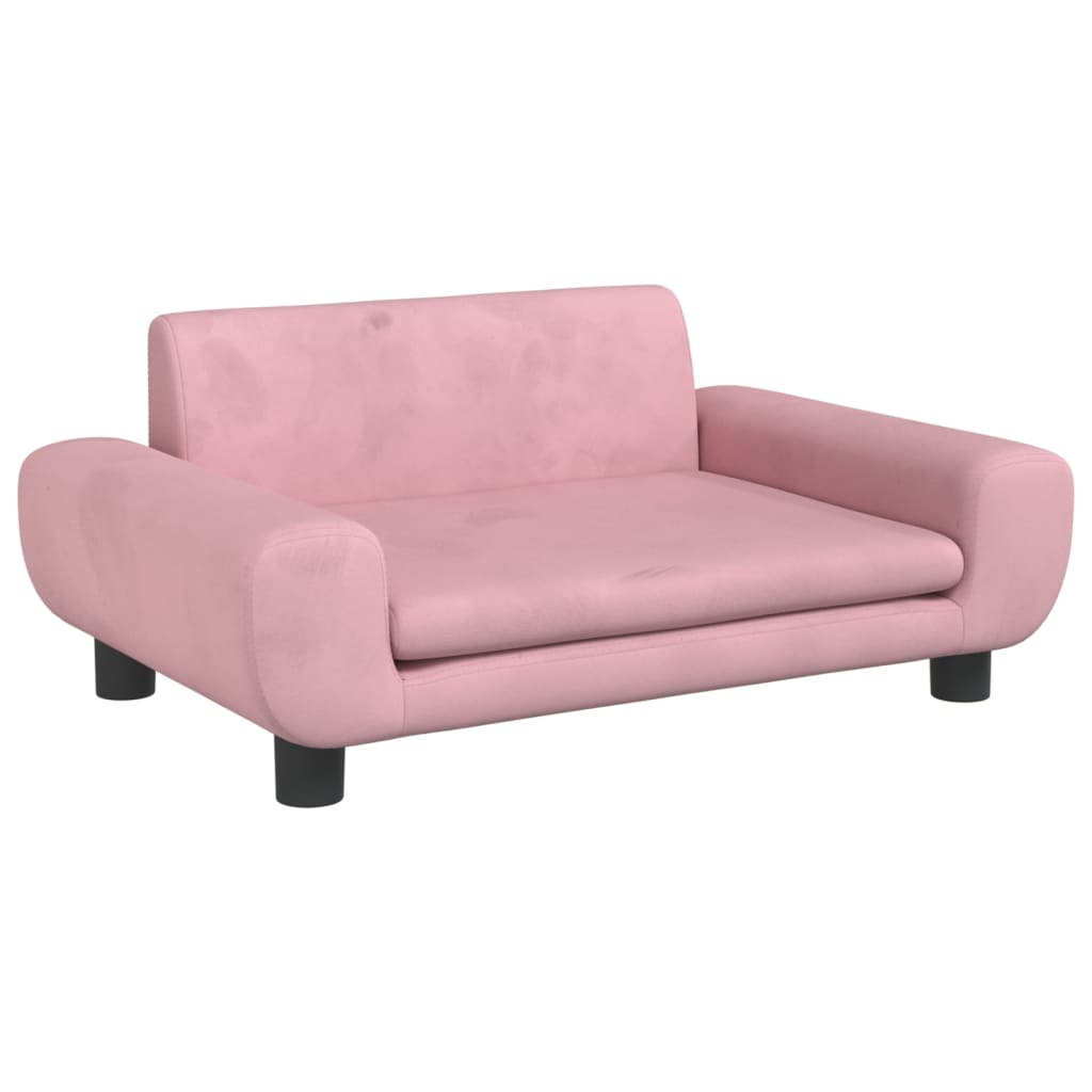 Kindersofa Samt 100x54x33 cm und 70x45x33 cm - Verschiedene Farben verfügbar - Yekta