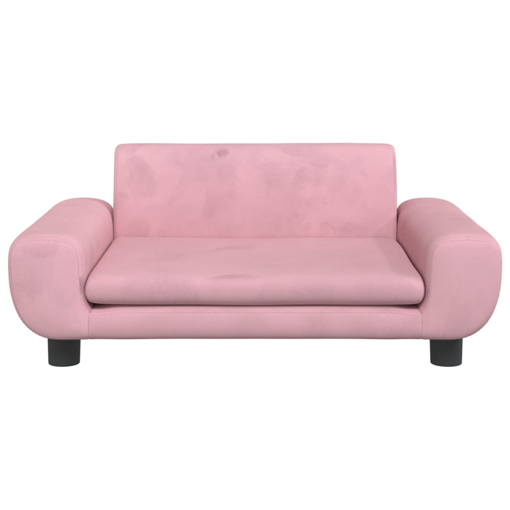 Kindersofa Samt 100x54x33 cm und 70x45x33 cm - Verschiedene Farben verfügbar - Yekta