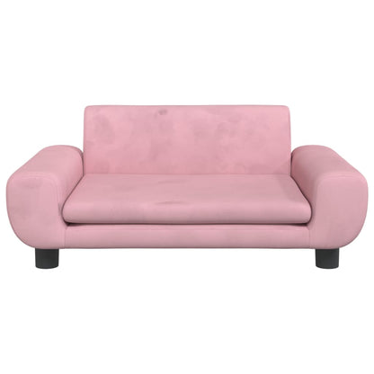 Kindersofa Samt 100x54x33 cm und 70x45x33 cm - Verschiedene Farben verfügbar - Yekta