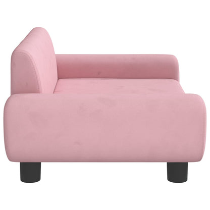 Kindersofa Samt 100x54x33 cm und 70x45x33 cm - Verschiedene Farben verfügbar - Yekta