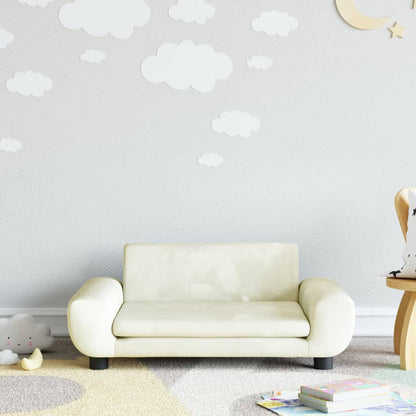 Kindersofa Samt 100x54x33 cm und 70x45x33 cm - Verschiedene Farben verfügbar - Yekta