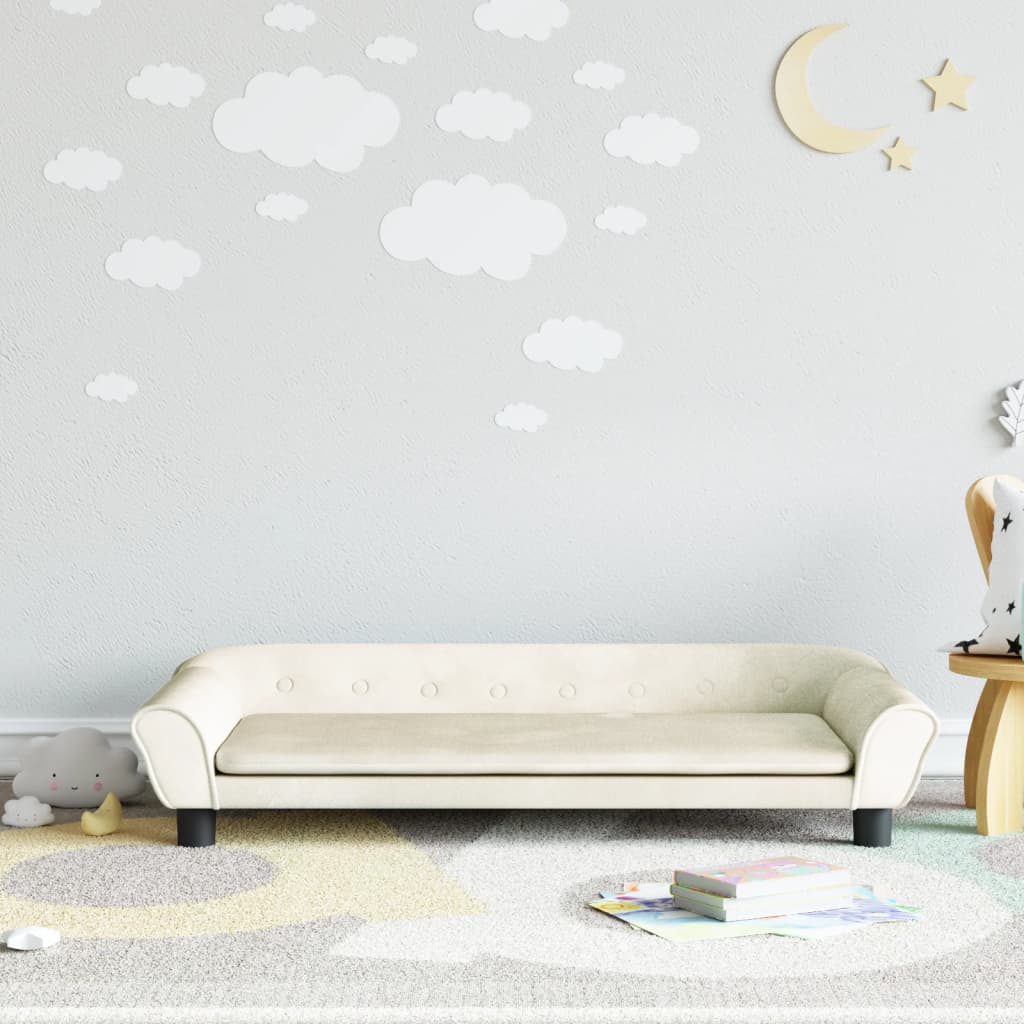Kindersofa Samt 100x50x26 cm und 70x45x26 cm in verschiedenen Farben - Yekta
