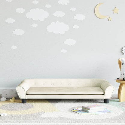 Kindersofa Samt 100x50x26 cm und 70x45x26 cm in verschiedenen Farben - Yekta