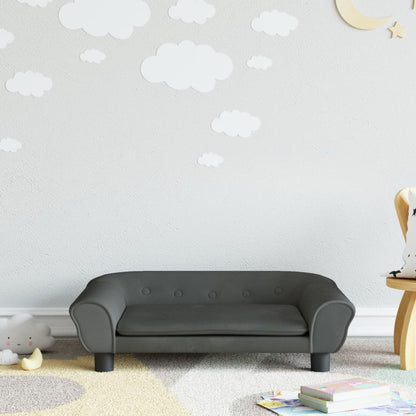 Kindersofa Samt 100x50x26 cm und 70x45x26 cm in verschiedenen Farben - Yekta