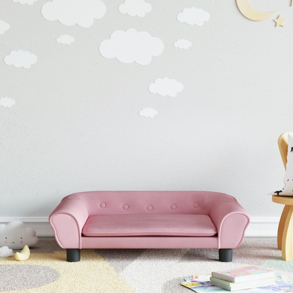 Kindersofa Samt 100x50x26 cm und 70x45x26 cm in verschiedenen Farben - Yekta