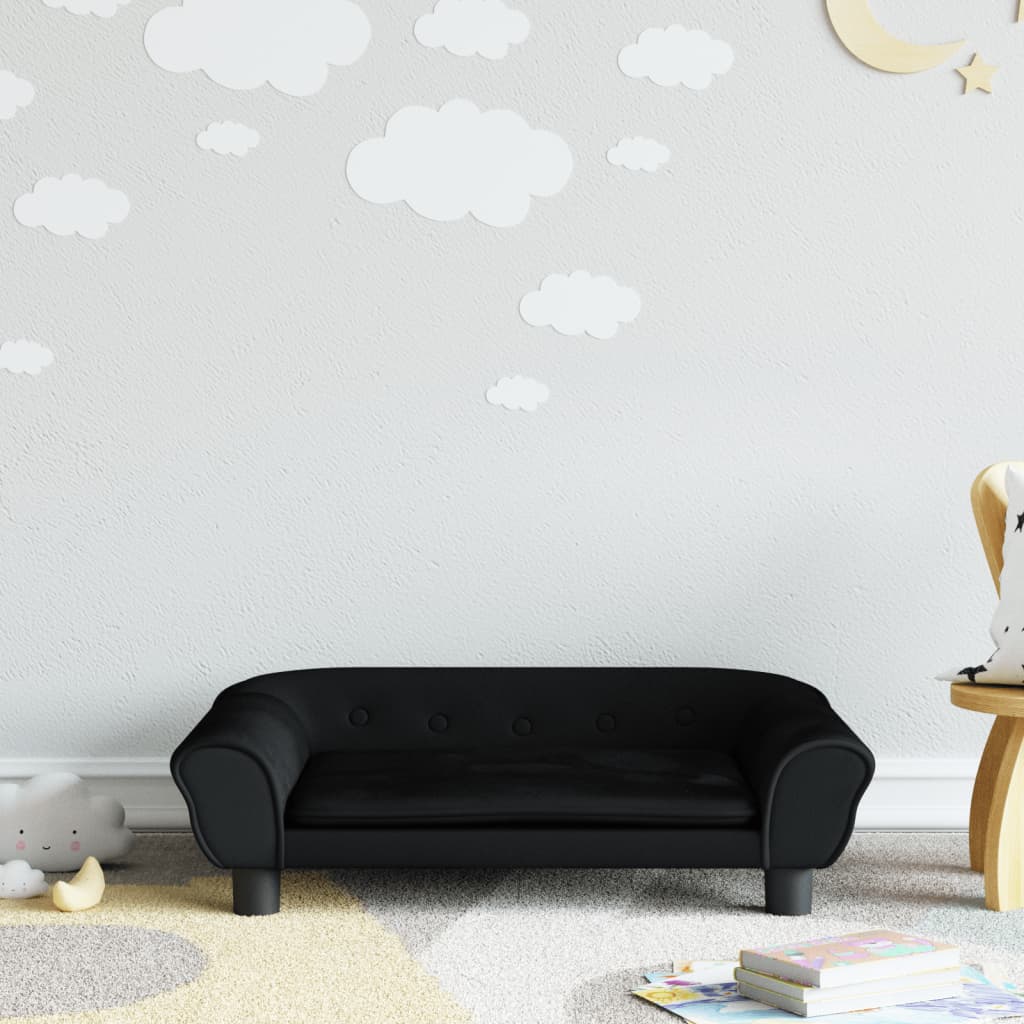 Kindersofa Samt 100x50x26 cm und 70x45x26 cm in verschiedenen Farben - Yekta