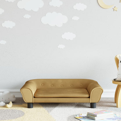 Kindersofa Samt 100x50x26 cm und 70x45x26 cm in verschiedenen Farben - Yekta