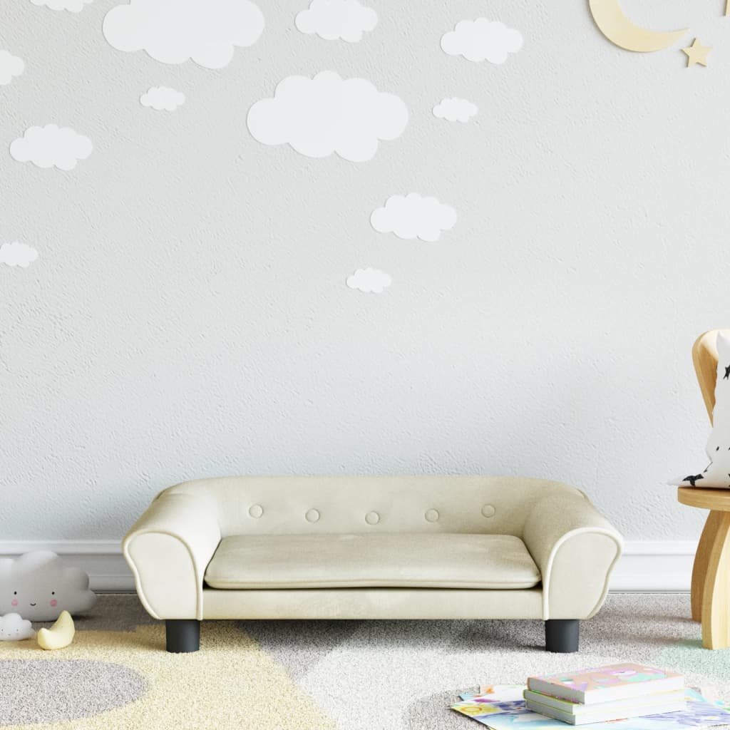 Kindersofa Samt 100x50x26 cm und 70x45x26 cm in verschiedenen Farben - Yekta