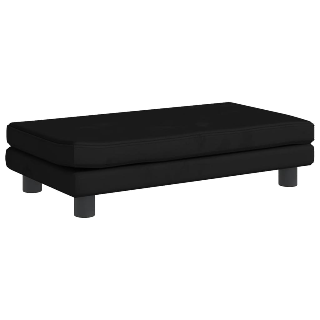 Kindersofa mit Hocker 100x50x30 cm Samt - Yekta