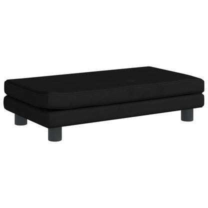 Kindersofa mit Hocker 100x50x30 cm Samt - Yekta