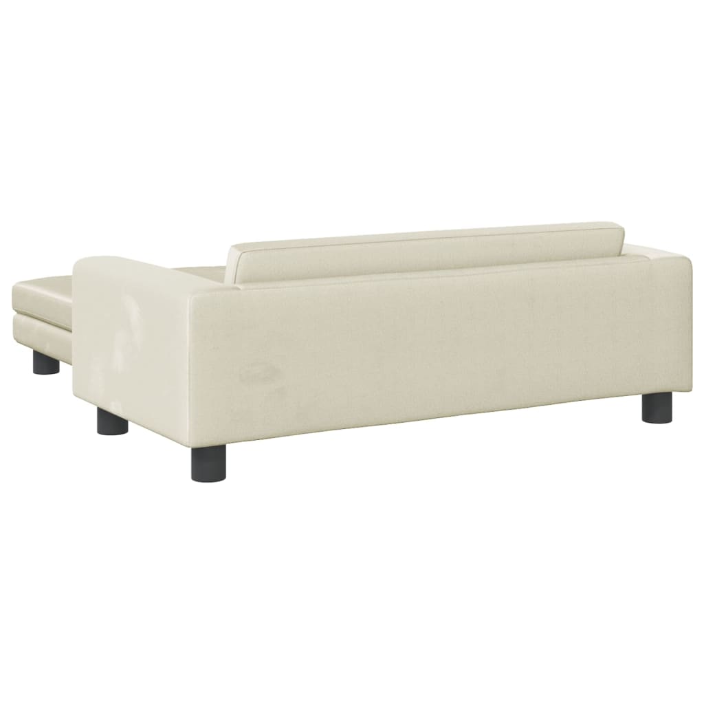 Kindersofa mit Hocker 100x50x30 cm Samt - Yekta