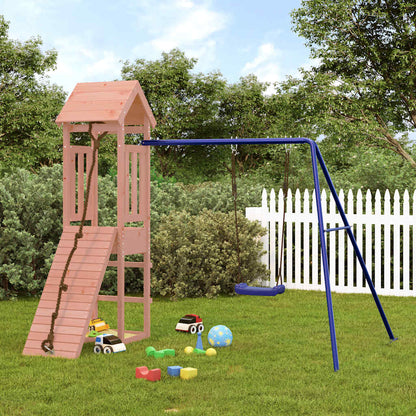 Spielturm aus imprägniertem Kiefernholz und massivem Douglasien- und Kiefernholz