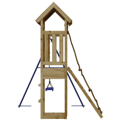 Spielturm aus imprägniertem Kiefernholz und massivem Douglasien- und Kiefernholz