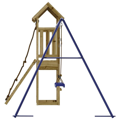 Spielturm aus imprägniertem Kiefernholz und massivem Douglasien- und Kiefernholz