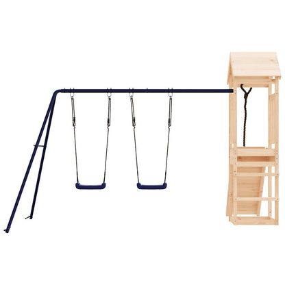 Spielturm aus imprägniertem Kiefernholz und massivem Douglasien- und Kiefernholz