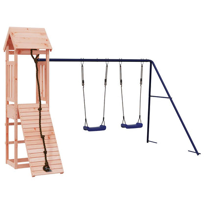 Spielturm aus imprägniertem Kiefernholz und massivem Douglasien- und Kiefernholz