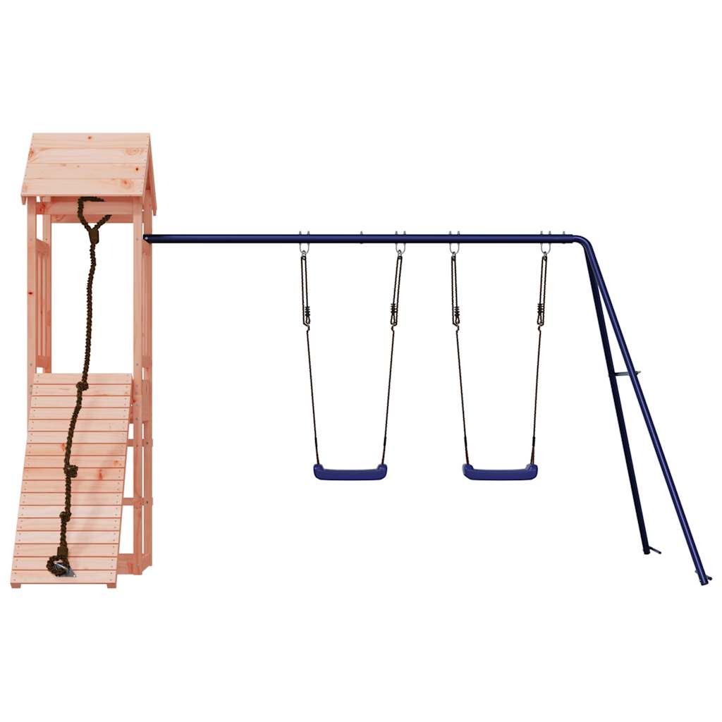 Spielturm aus imprägniertem Kiefernholz und massivem Douglasien- und Kiefernholz