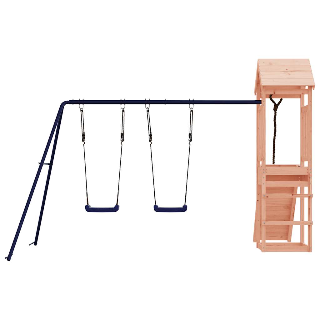 Spielturm aus imprägniertem Kiefernholz und massivem Douglasien- und Kiefernholz