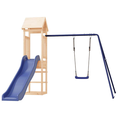 Spielturm aus imprägniertem Kiefernholz und massivem Douglasien- und Kiefernholz