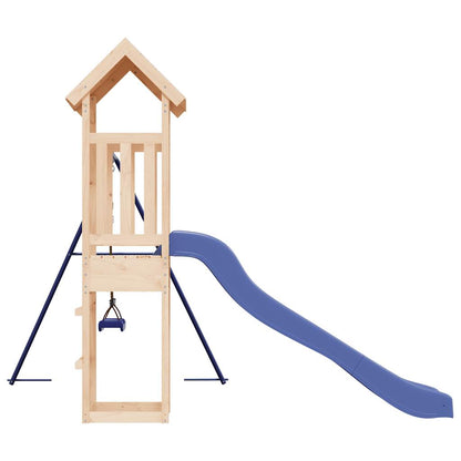 Spielturm aus imprägniertem Kiefernholz und massivem Douglasien- und Kiefernholz