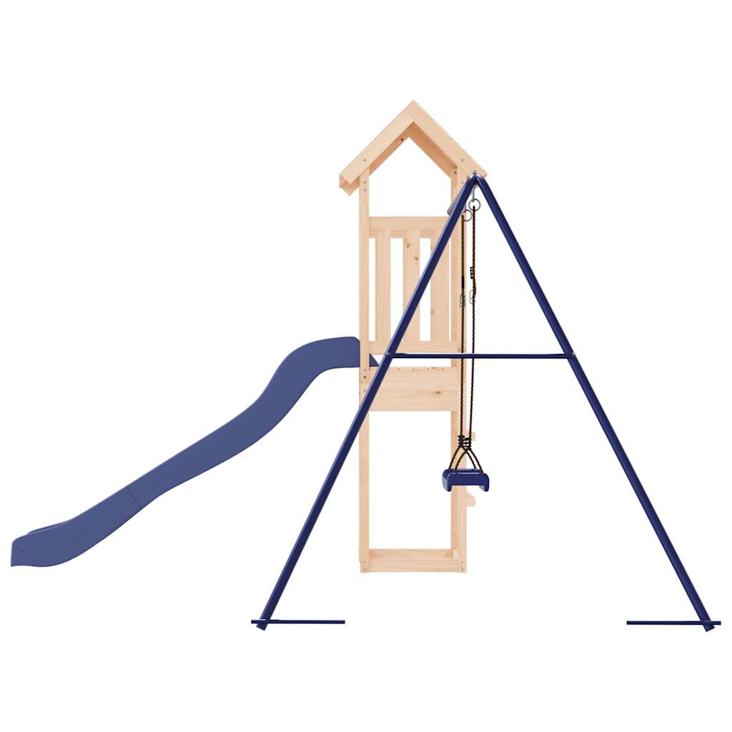Spielturm aus imprägniertem Kiefernholz und massivem Douglasien- und Kiefernholz