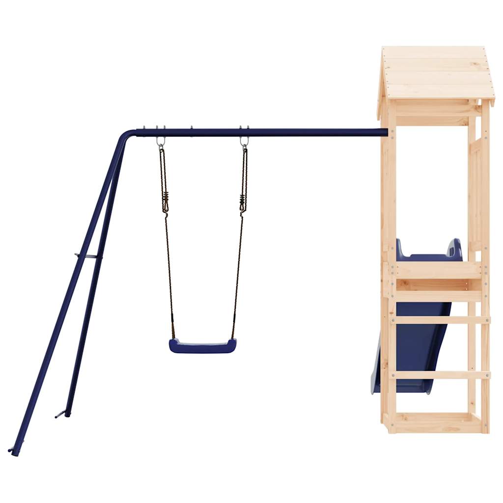 Spielturm aus imprägniertem Kiefernholz und massivem Douglasien- und Kiefernholz