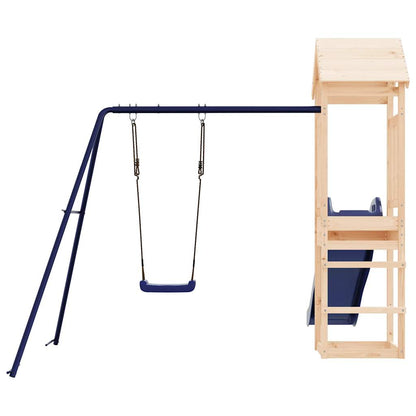 Spielturm aus imprägniertem Kiefernholz und massivem Douglasien- und Kiefernholz