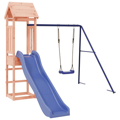 Spielturm aus imprägniertem Kiefernholz und massivem Douglasien- und Kiefernholz