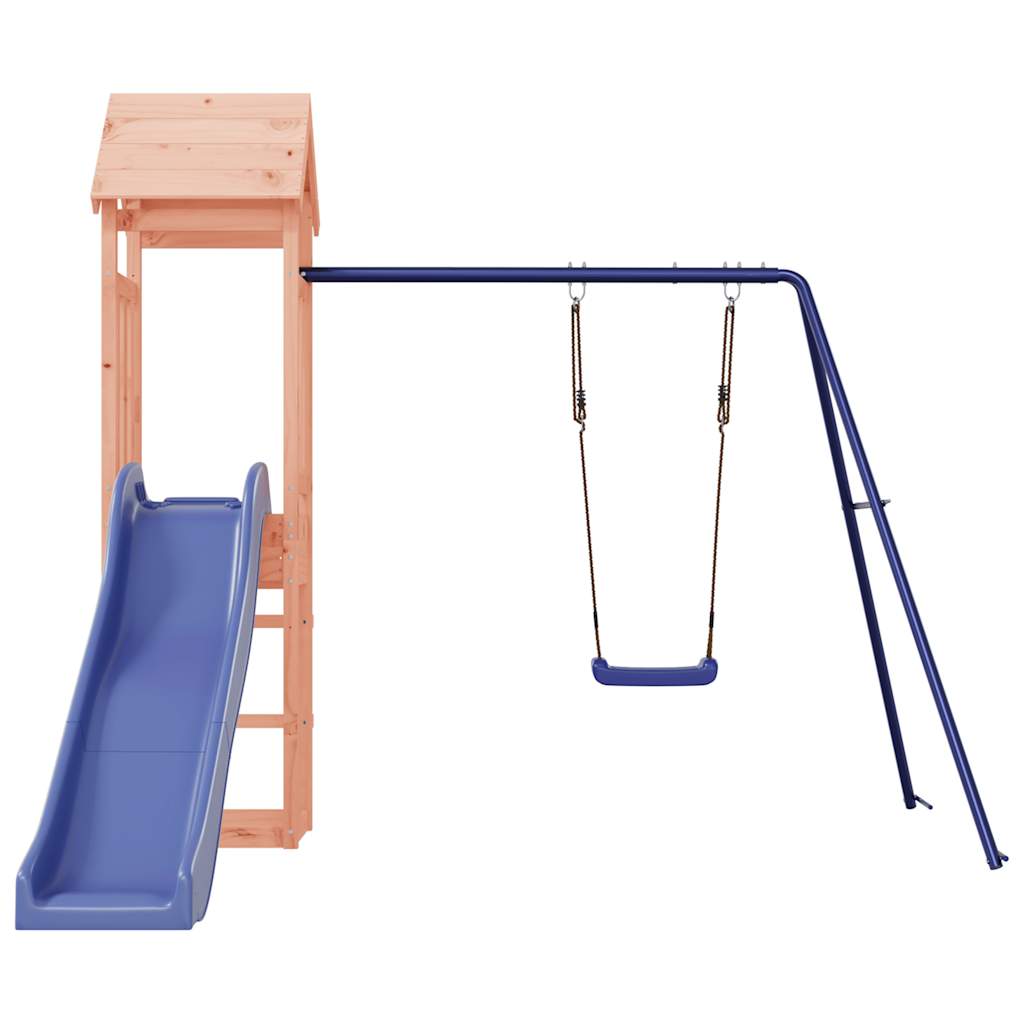 Spielturm aus imprägniertem Kiefernholz und massivem Douglasien- und Kiefernholz