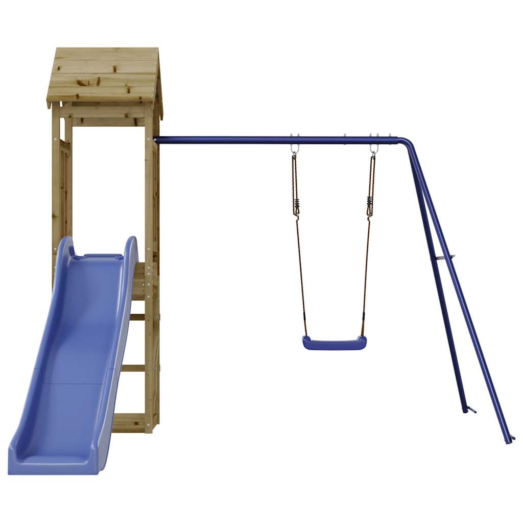 Spielturm aus imprägniertem Kiefernholz und massivem Douglasien- und Kiefernholz