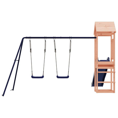 Spielturm aus imprägniertem Kiefernholz und massivem Douglasie und Kiefer