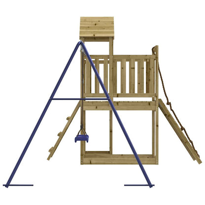Spielturm aus imprägniertem Kiefernholz und massivem Douglasien- und Kiefernholz