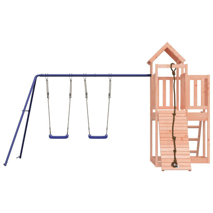 Spielturm aus imprägniertem Kiefernholz und massivem Douglasien- und Kiefernholz