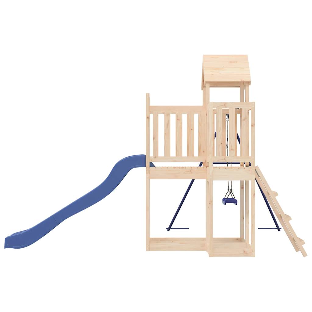 Spielturm aus imprägniertem Kiefernholz und massivem Douglasien- und Kiefernholz