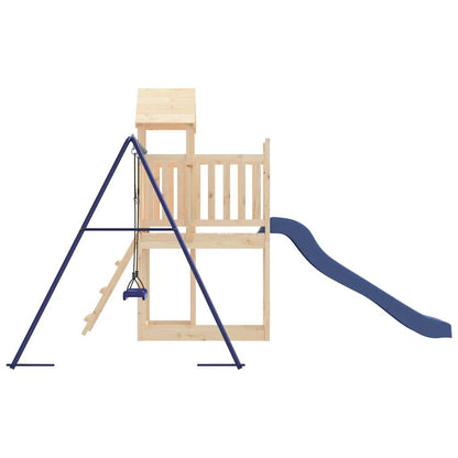 Spielturm aus imprägniertem Kiefernholz und massivem Douglasien- und Kiefernholz