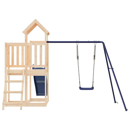 Spielturm aus imprägniertem Kiefernholz und massivem Douglasien- und Kiefernholz