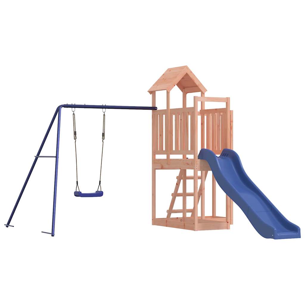 Spielturm aus imprägniertem Kiefernholz und massivem Douglasien- und Kiefernholz