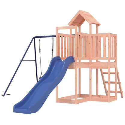 Spielturm aus imprägniertem Kiefernholz und massivem Douglasien- und Kiefernholz