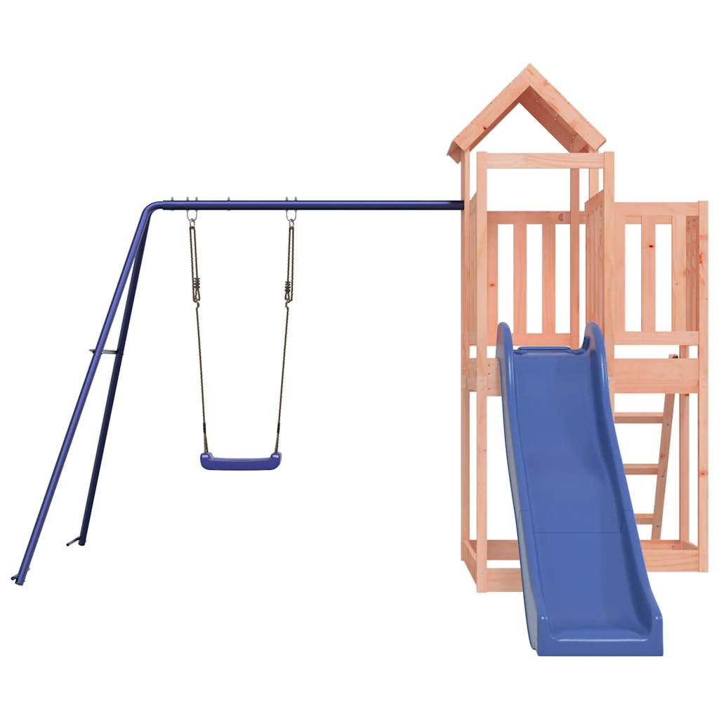 Spielturm aus imprägniertem Kiefernholz und massivem Douglasien- und Kiefernholz