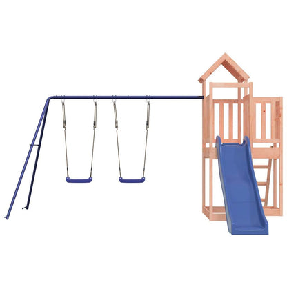 Spielturm aus imprägniertem Kiefernholz und massivem Douglasien- und Kiefernholz