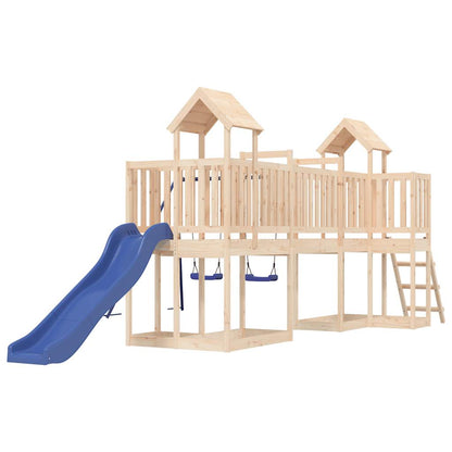 Spielturm aus imprägniertem Kiefernholz und massivem Douglasien- und Kiefernholz