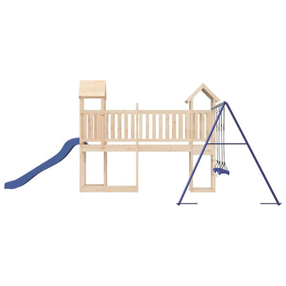 Spielturm aus imprägniertem Kiefernholz und massivem Douglasien- und Kiefernholz