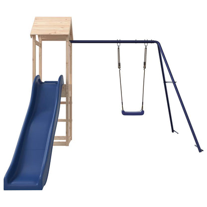 Spielturm aus imprägniertem Kiefernholz und massivem Douglasien- und Kiefernholz