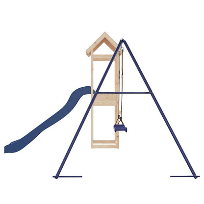 Spielturm aus imprägniertem Kiefernholz und massivem Douglasien- und Kiefernholz