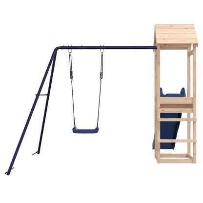 Spielturm aus imprägniertem Kiefernholz und massivem Douglasien- und Kiefernholz