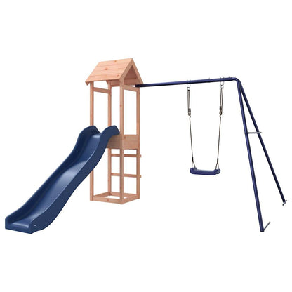Spielturm aus imprägniertem Kiefernholz und massivem Douglasien- und Kiefernholz