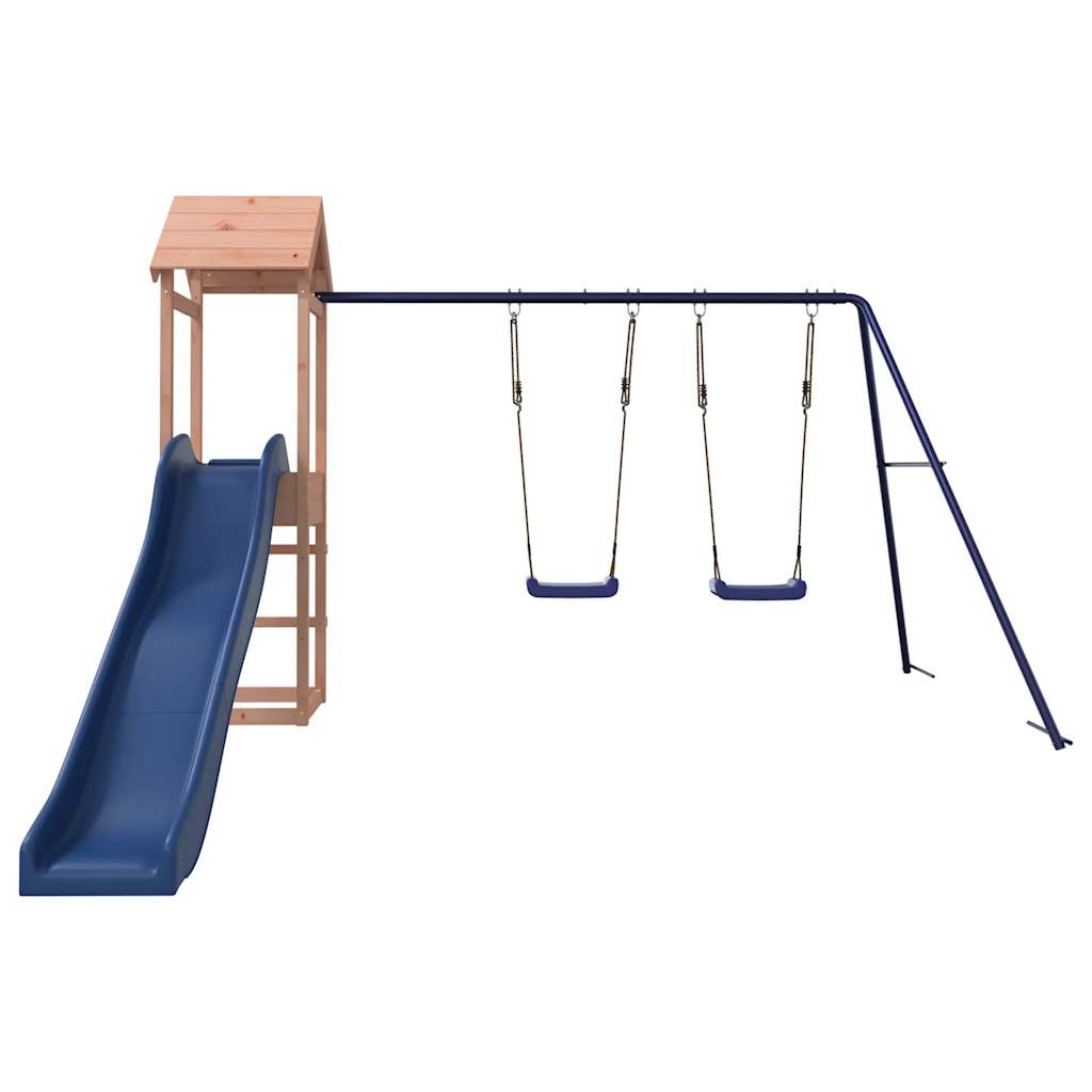 Spielturm aus imprägniertem Kiefernholz und massivem Douglasien- und Kiefernholz