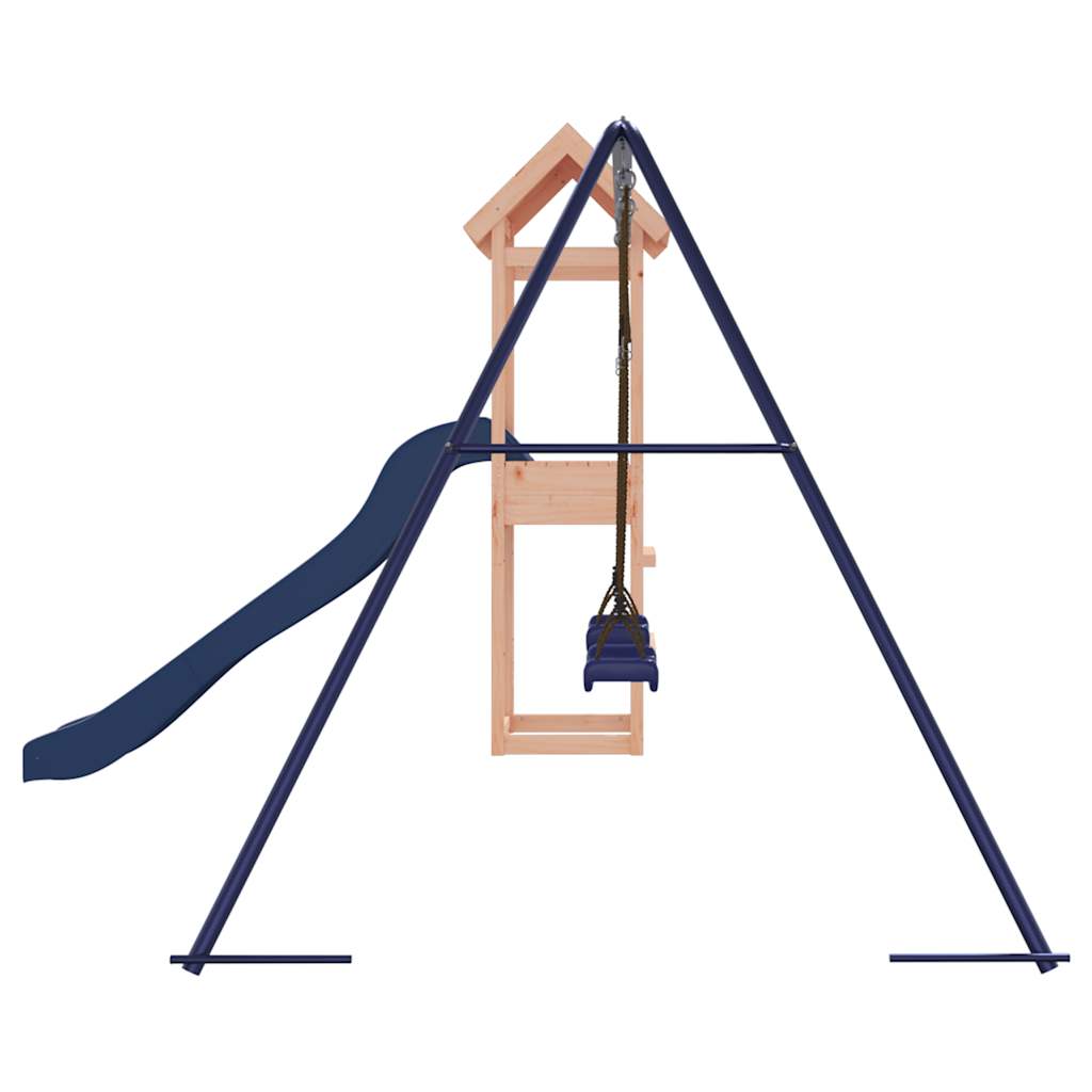 Spielturm aus imprägniertem Kiefernholz und massivem Douglasien- und Kiefernholz